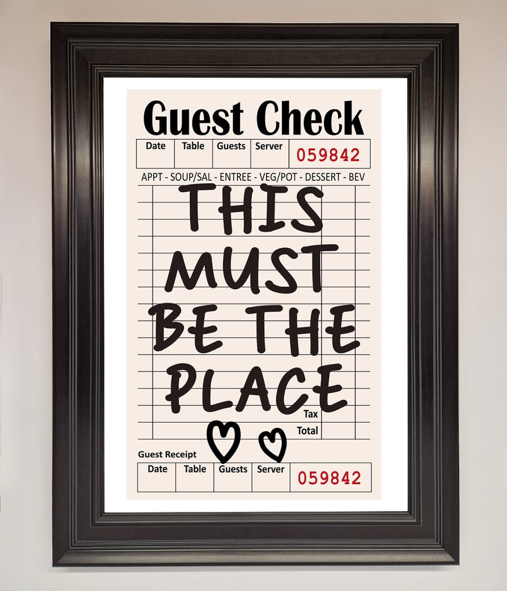 This Must Be The Place Beige Framed Wall Art - Zestio