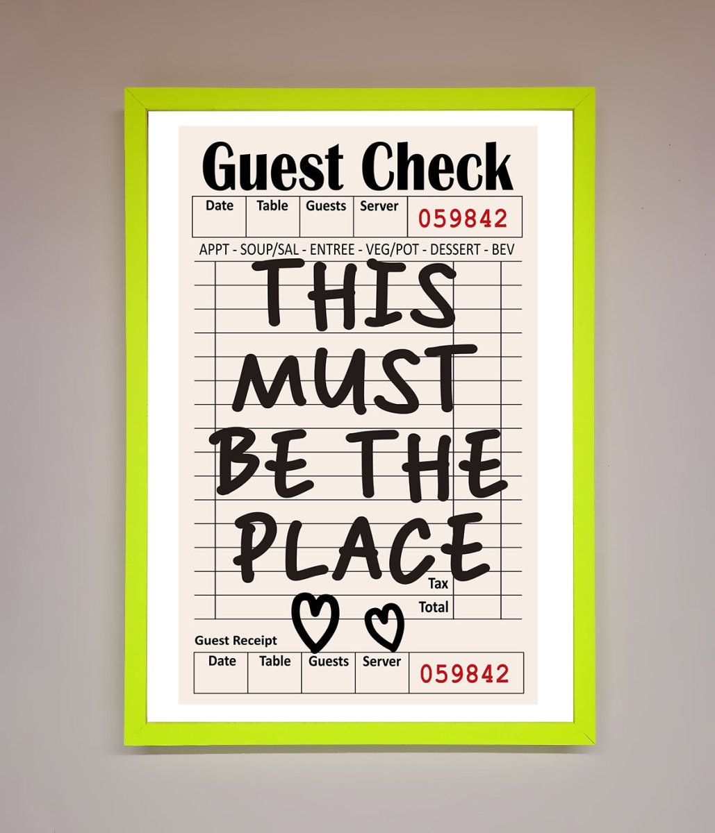 This Must Be The Place Beige Framed Wall Art - Zestio