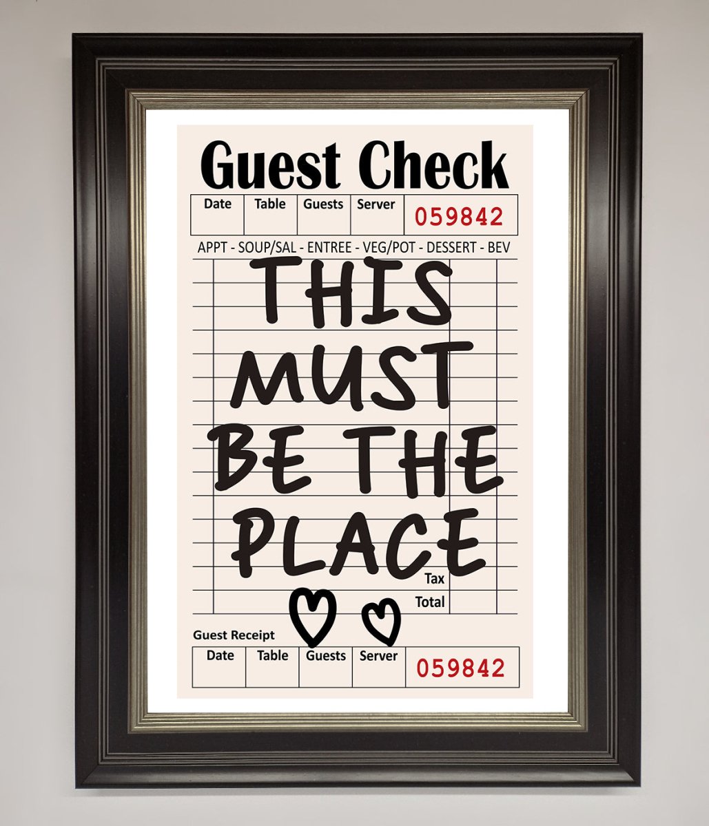 This Must Be The Place Beige Framed Wall Art - Zestio