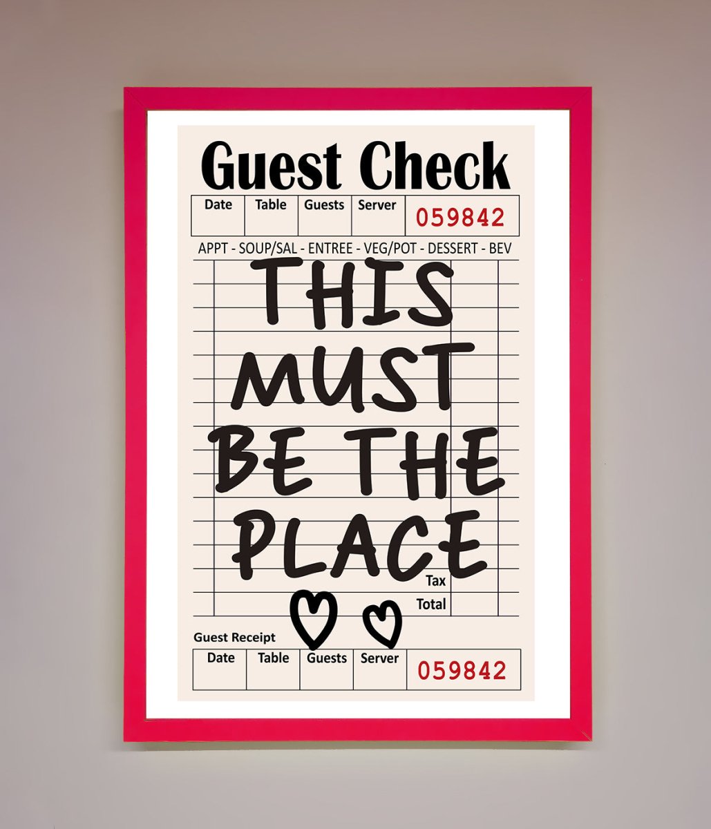 This Must Be The Place Beige Framed Wall Art - Zestio