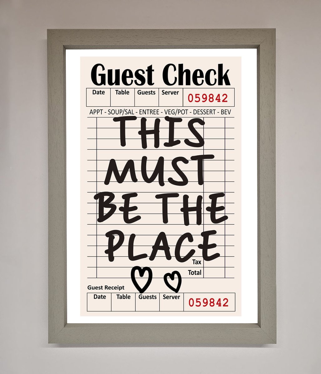 This Must Be The Place Beige Framed Wall Art - Zestio