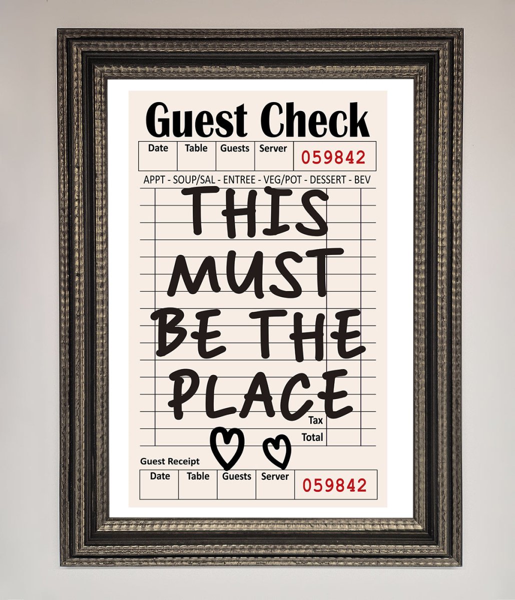 This Must Be The Place Beige Framed Wall Art - Zestio