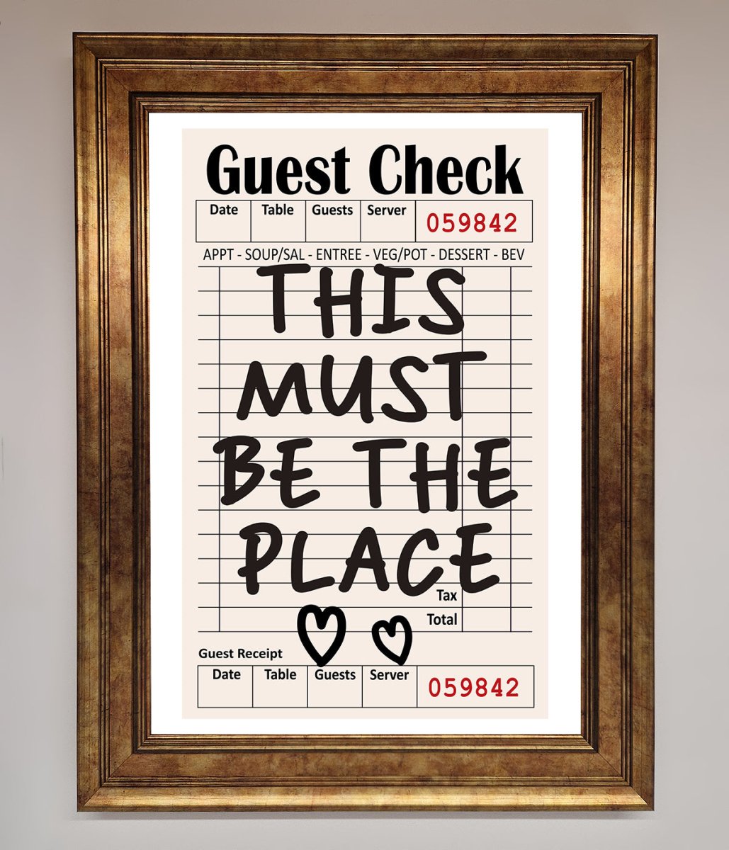 This Must Be The Place Beige Framed Wall Art - Zestio