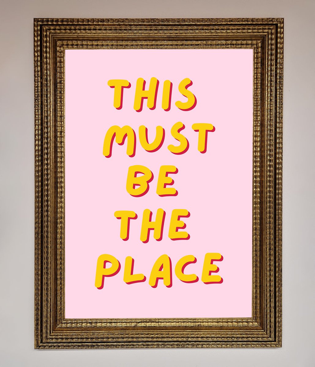 This Must Be The Place Framed Wall Art - Zestio