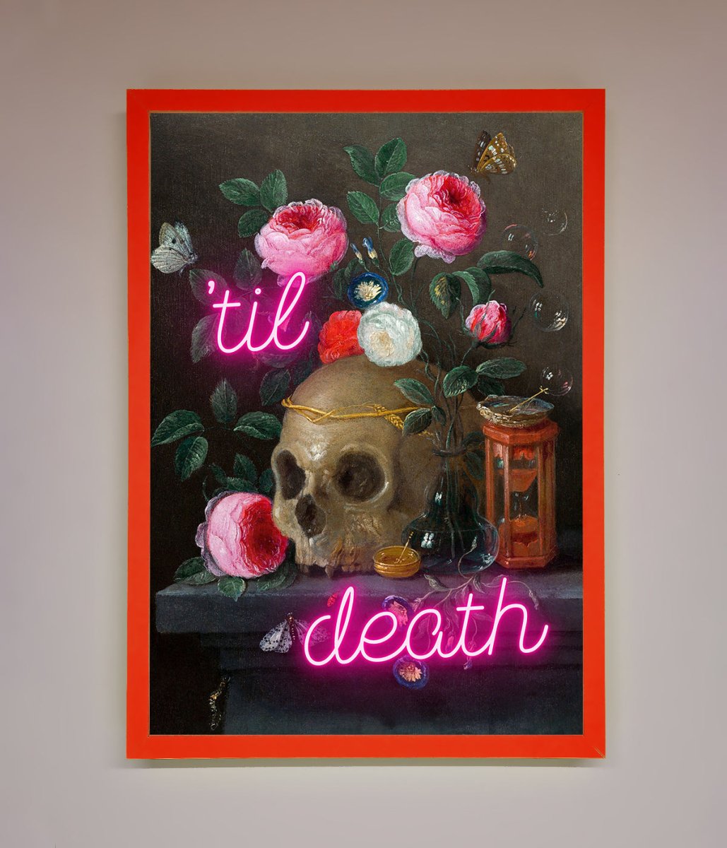 Til Death Skull Framed Wall Art - Zestio