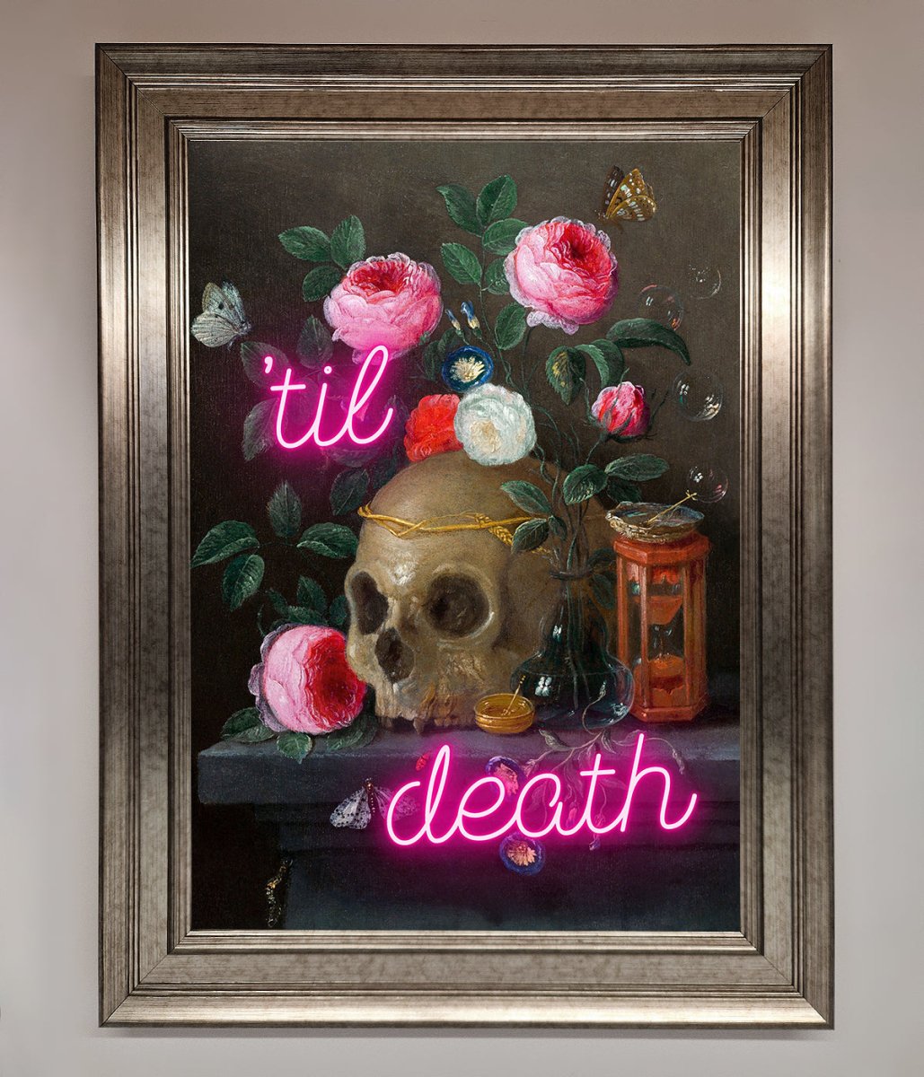 Til Death Skull Framed Wall Art - Zestio
