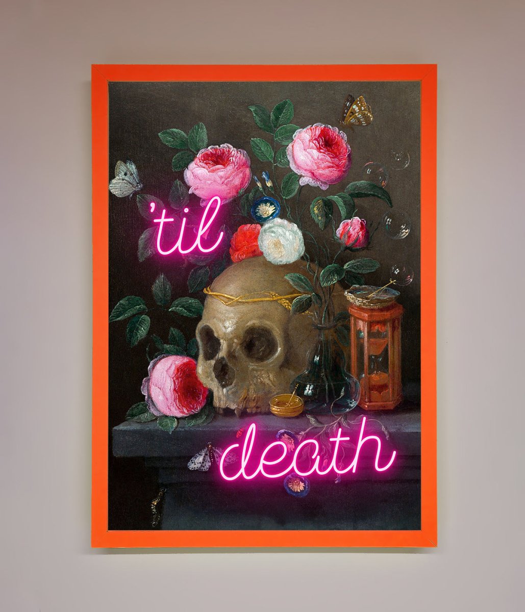 Til Death Skull Framed Wall Art - Zestio