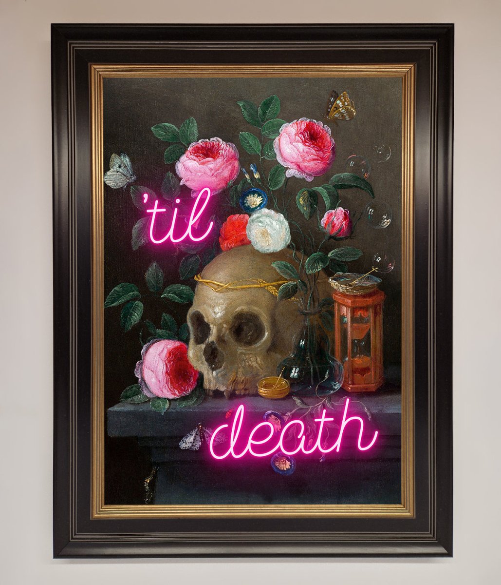 Til Death Skull Framed Wall Art - Zestio