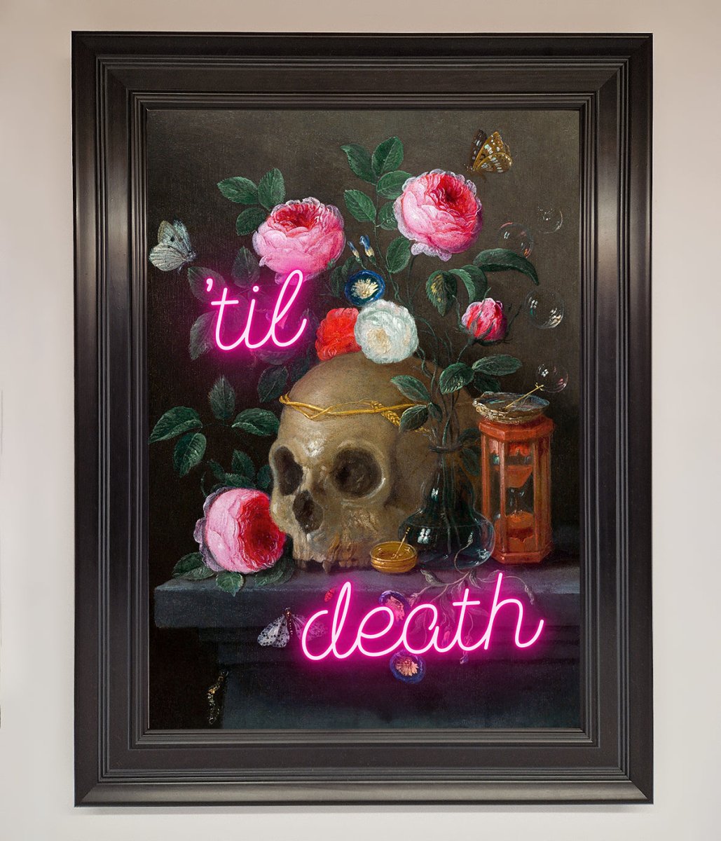 Til Death Skull Framed Wall Art - Zestio
