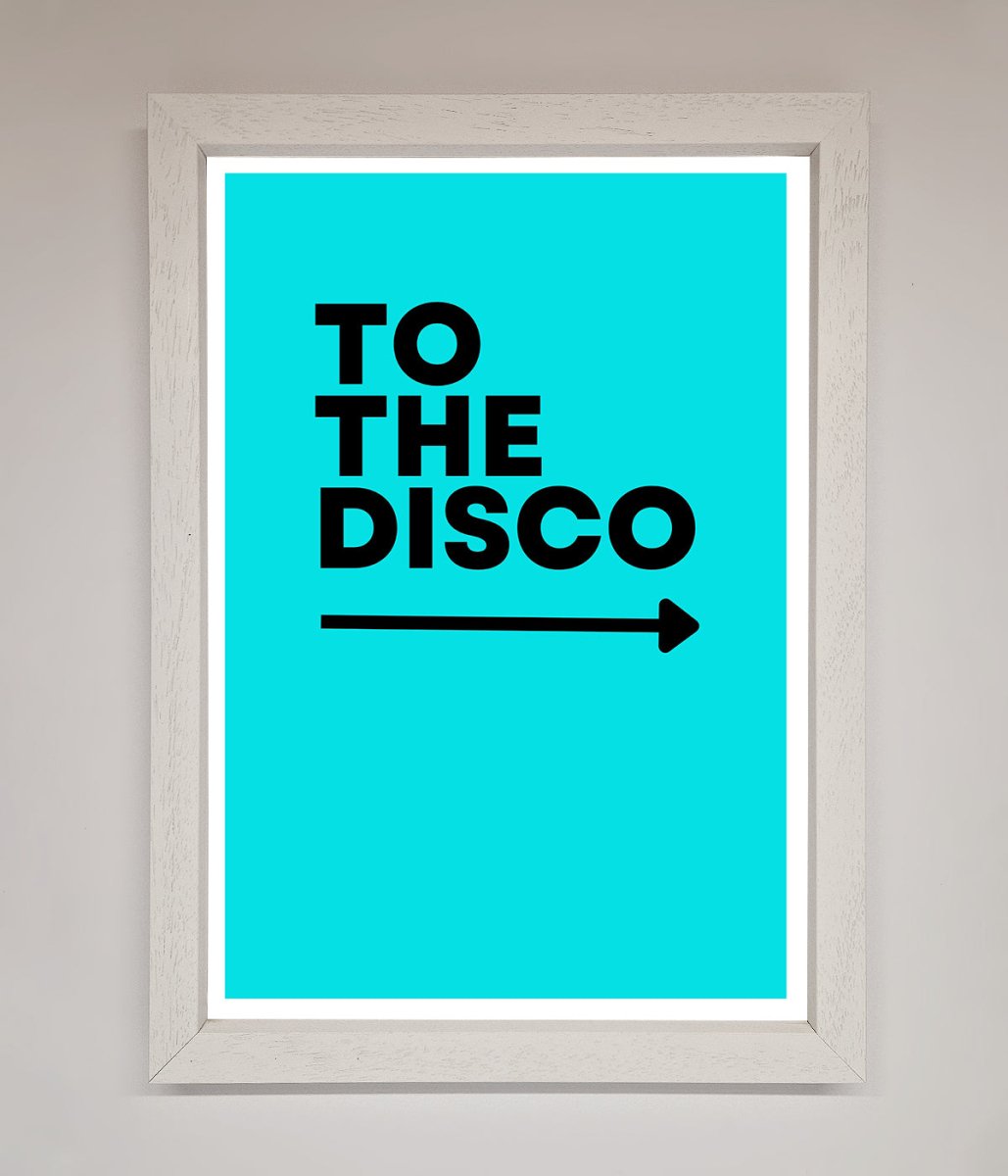 To The Disco Blue Framed Poster - Zestio