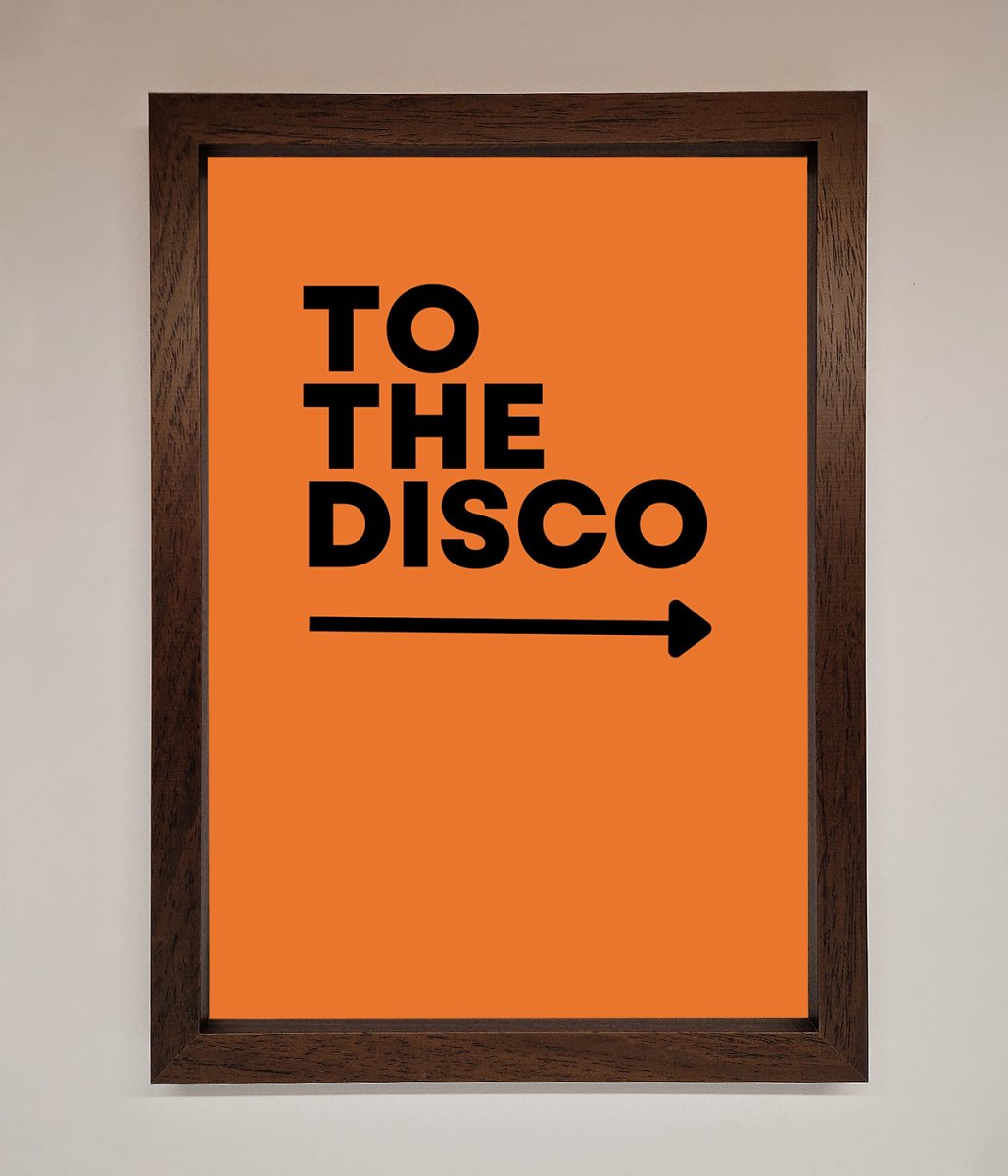 To The Disco Framed Print - Zestio