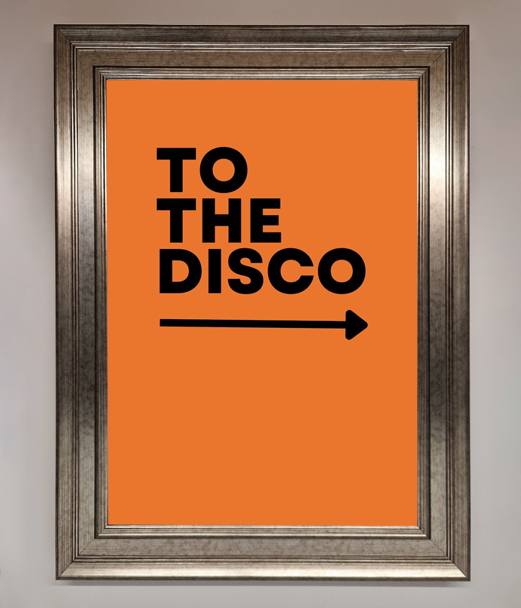 To The Disco Framed Print - Zestio