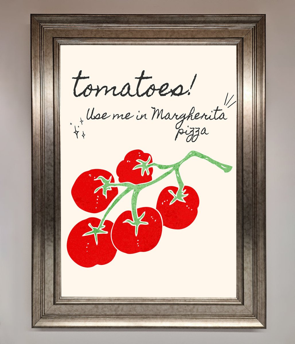 Tomatoes For Pizza Framed Poster - Zestio