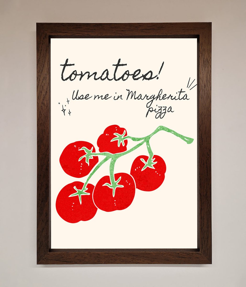 Tomatoes For Pizza Framed Poster - Zestio