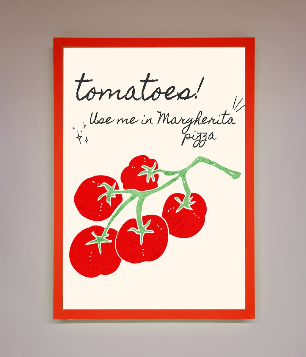 Tomatoes For Pizza Framed Poster - Zestio