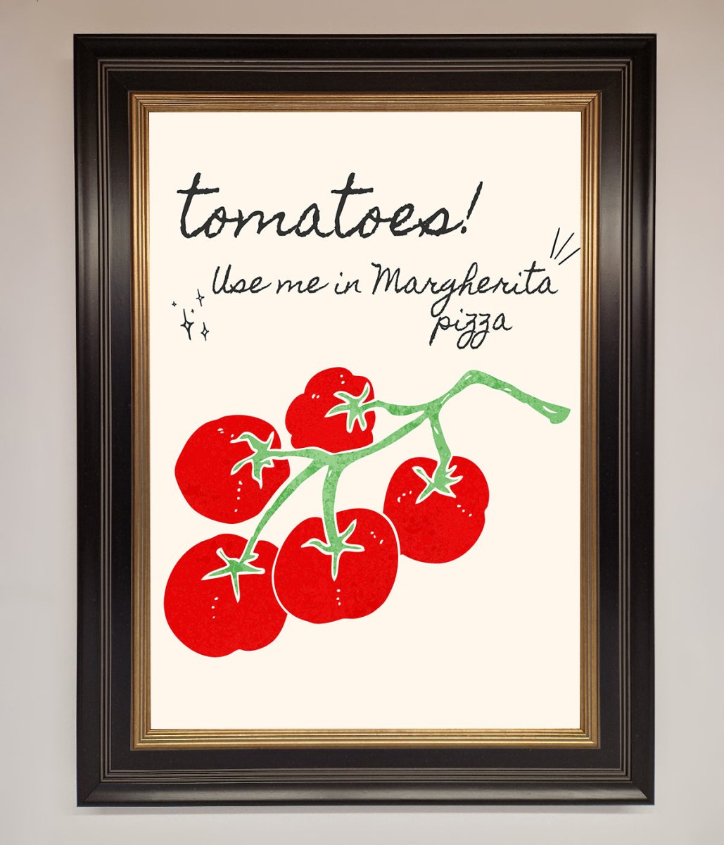 Tomatoes For Pizza Framed Poster - Zestio
