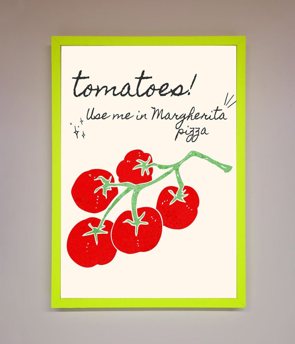 Tomatoes For Pizza Framed Poster - Zestio