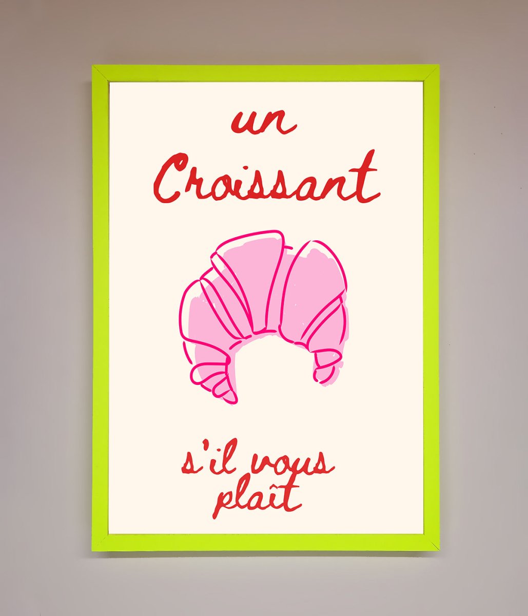 Un Croissant Framed Wall Art - Zestio