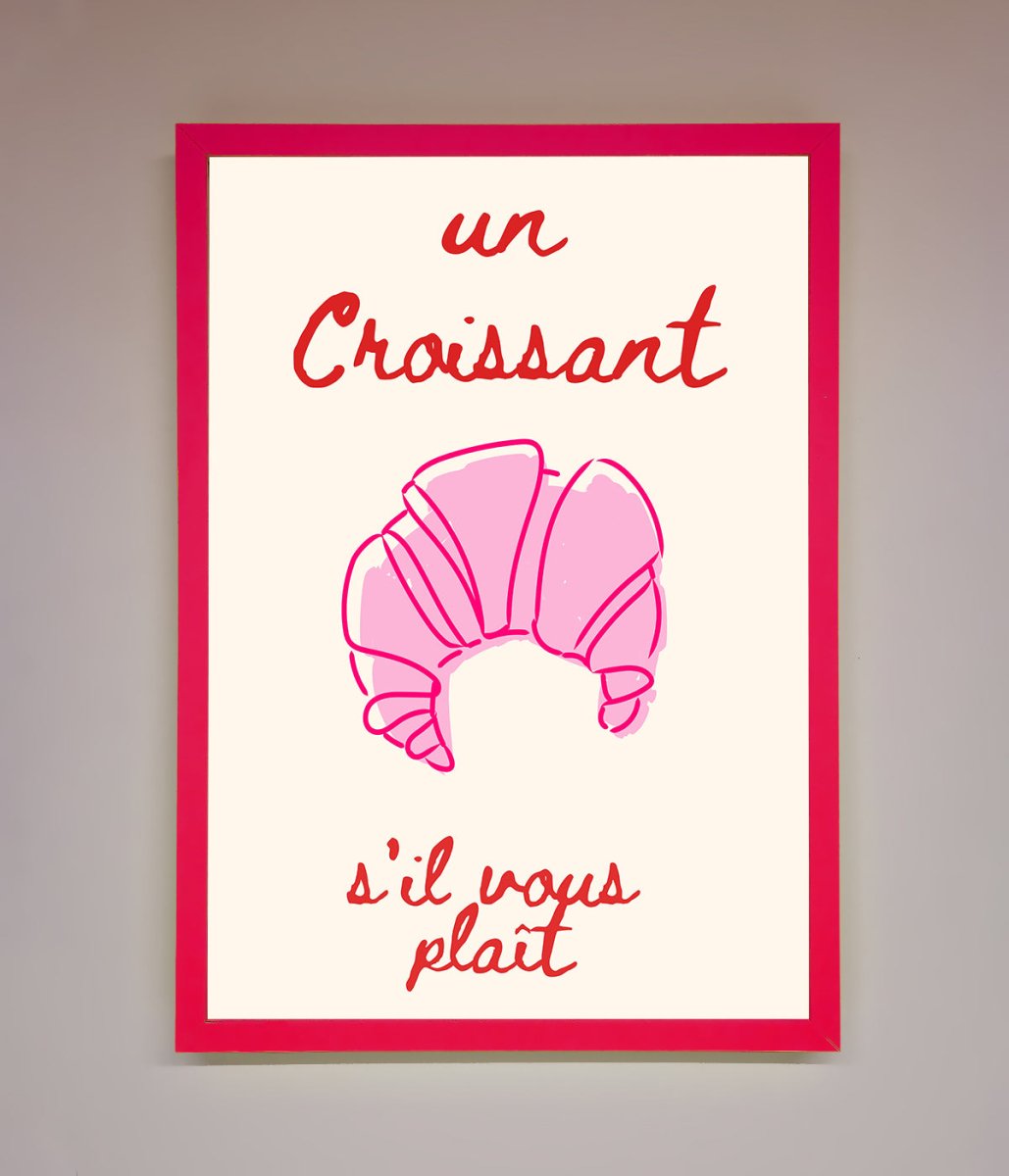 Un Croissant Framed Wall Art - Zestio