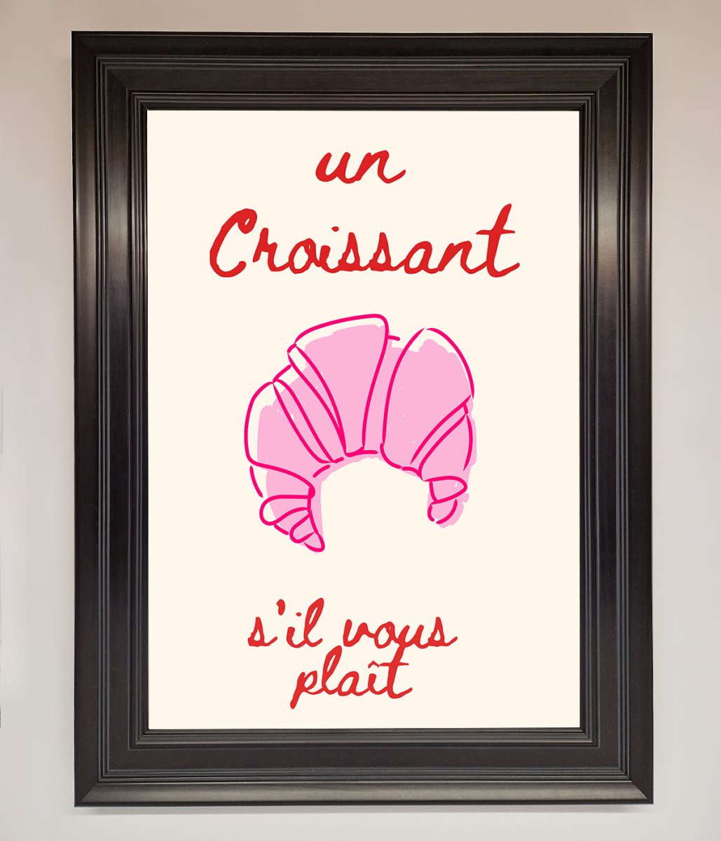 Un Croissant Framed Wall Art - Zestio