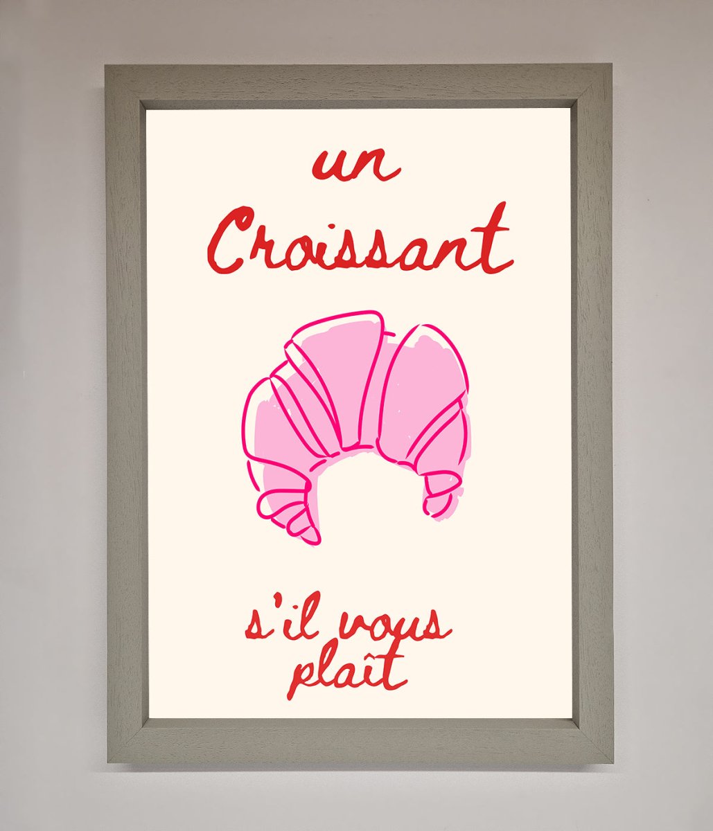 Un Croissant Framed Wall Art - Zestio