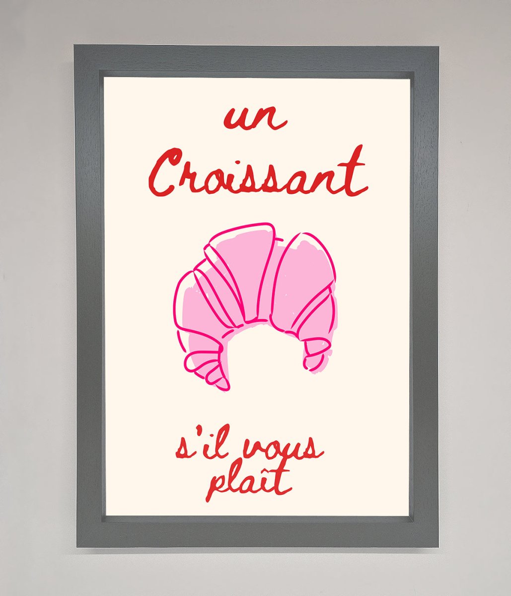 Un Croissant Framed Wall Art - Zestio