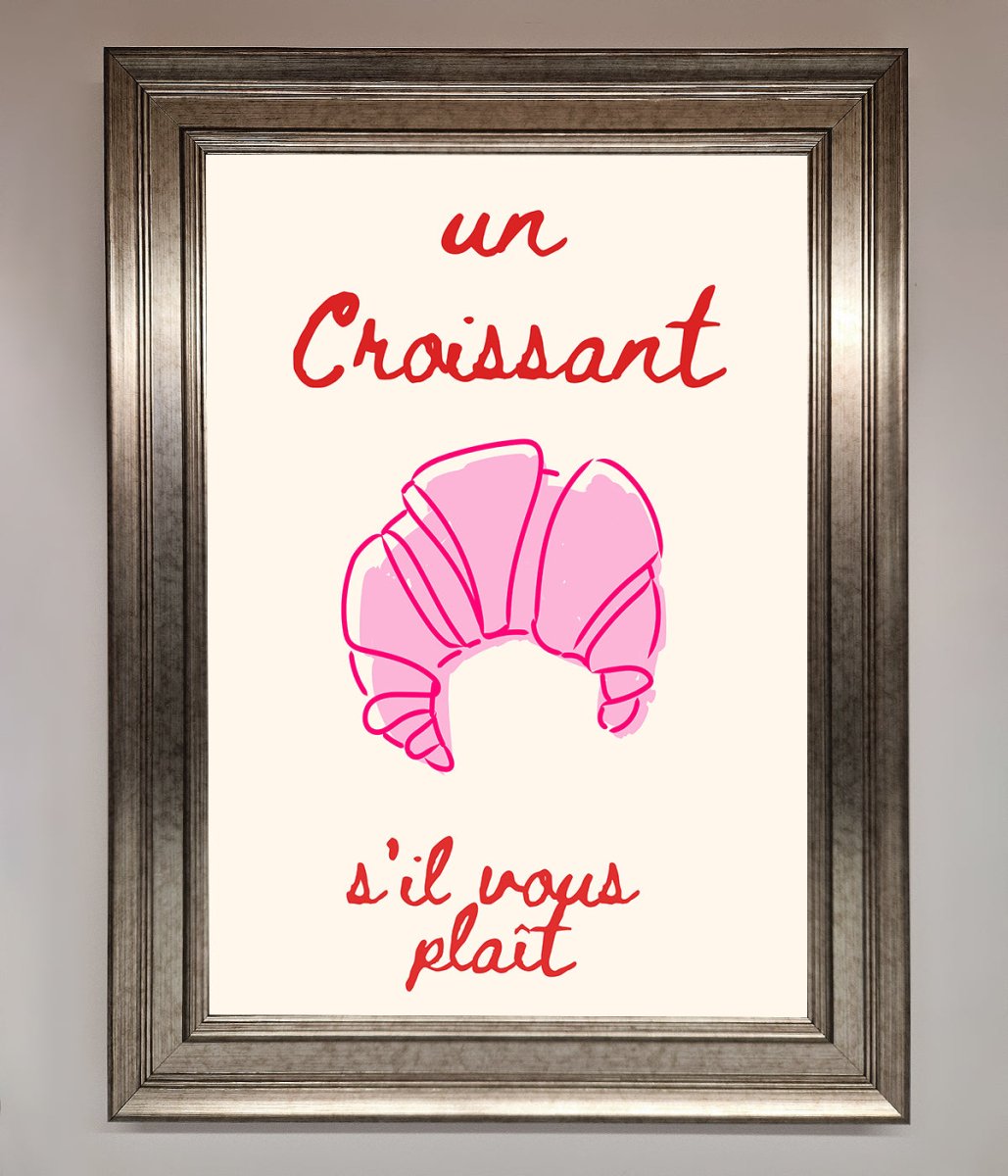 Un Croissant Framed Wall Art - Zestio