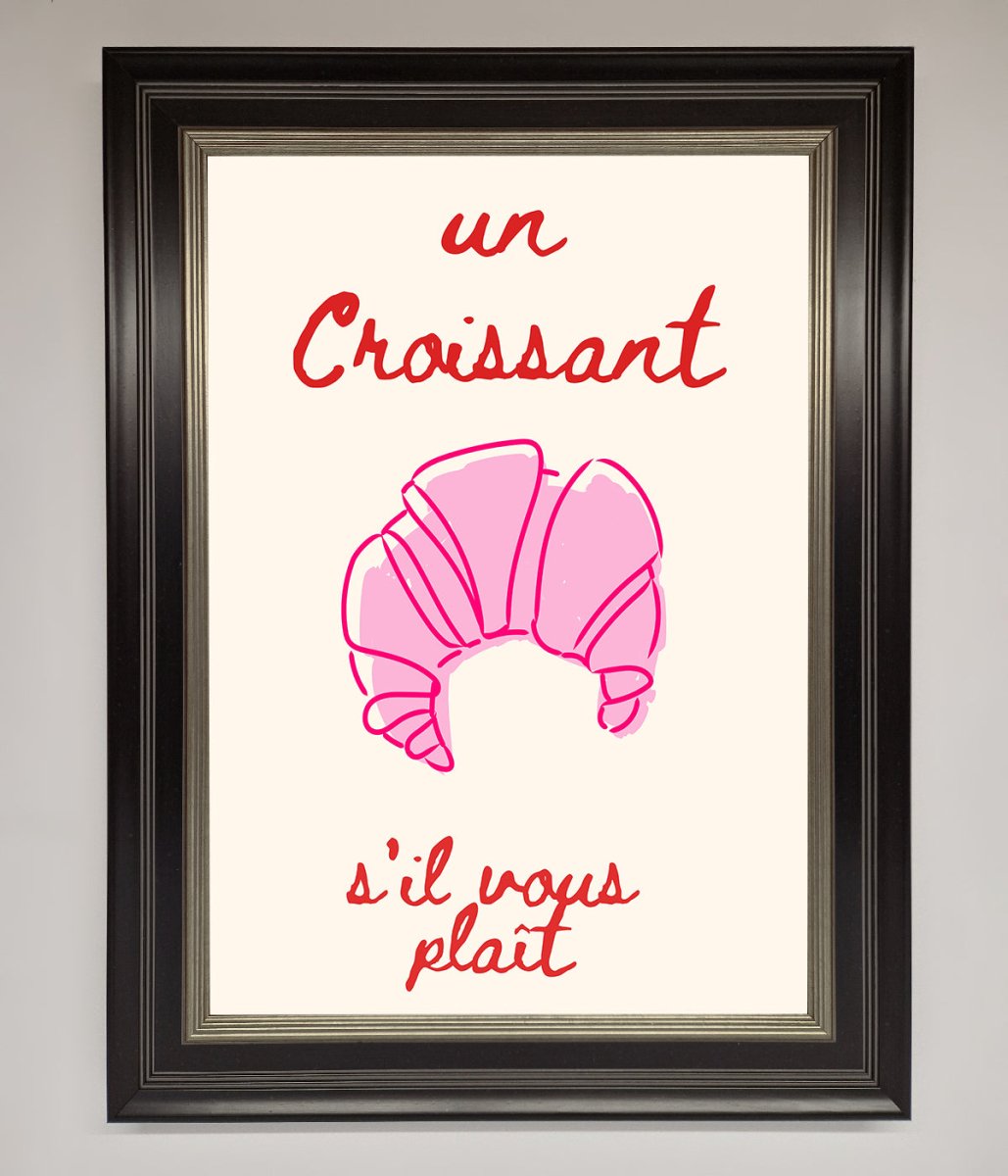 Un Croissant Framed Wall Art - Zestio