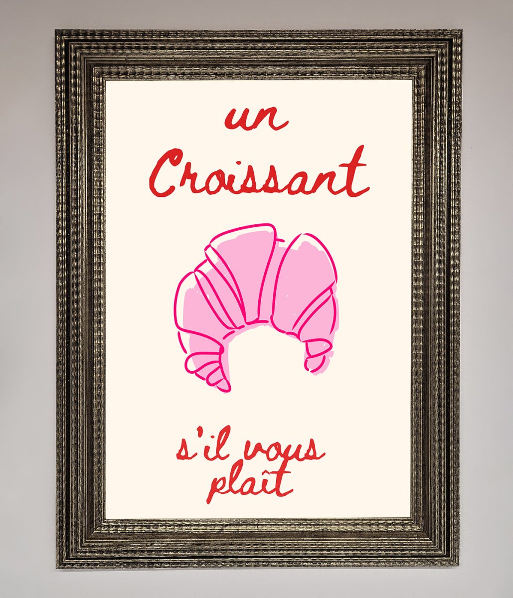 Un Croissant Framed Wall Art - Zestio