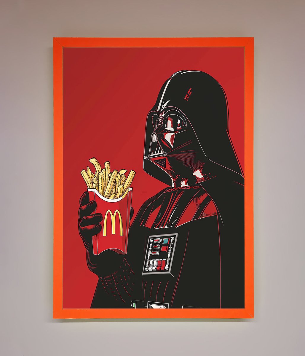 Vader French Fries Framed Poster - Zestio