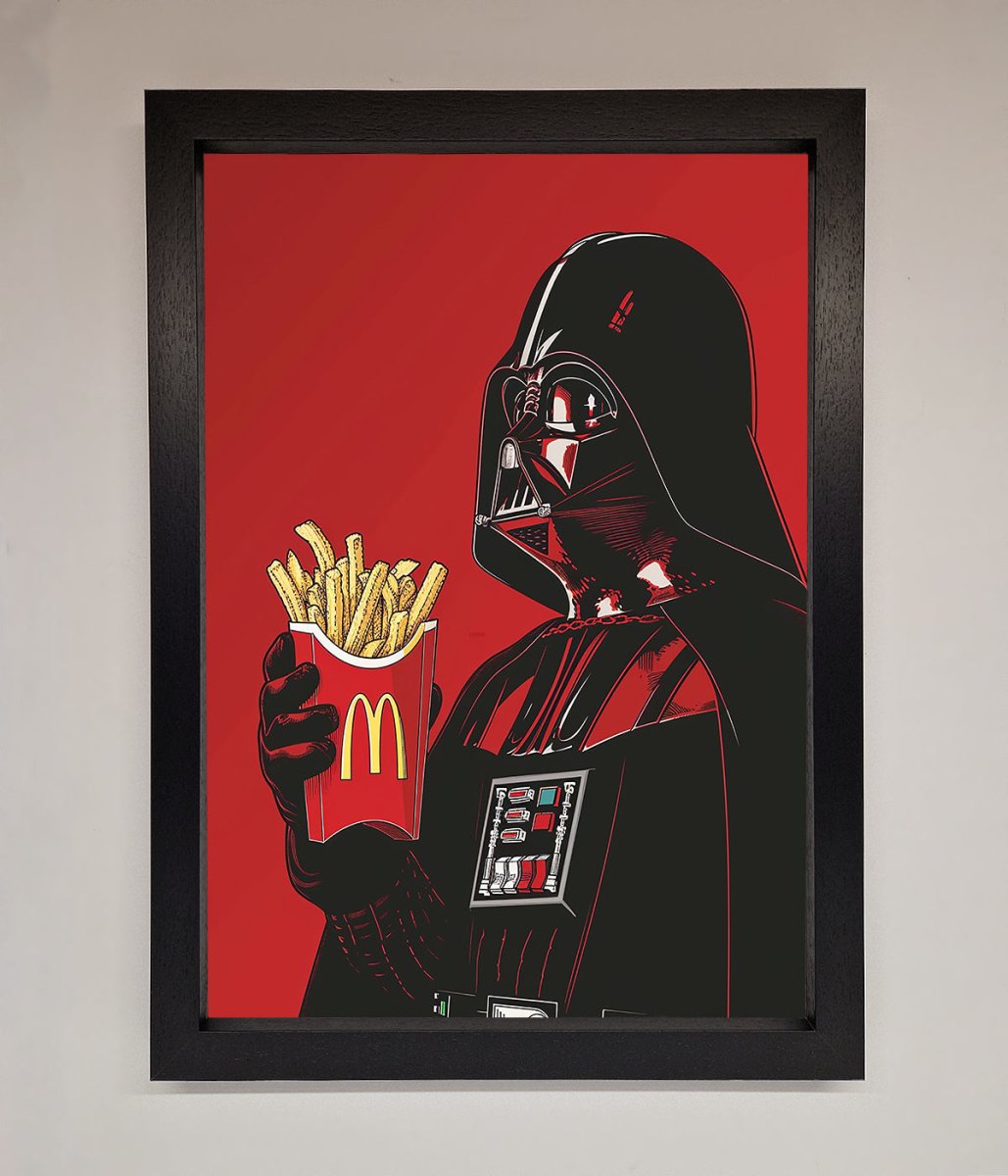 Vader French Fries Framed Poster - Zestio