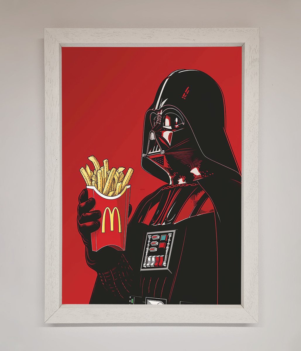 Vader French Fries Framed Poster - Zestio