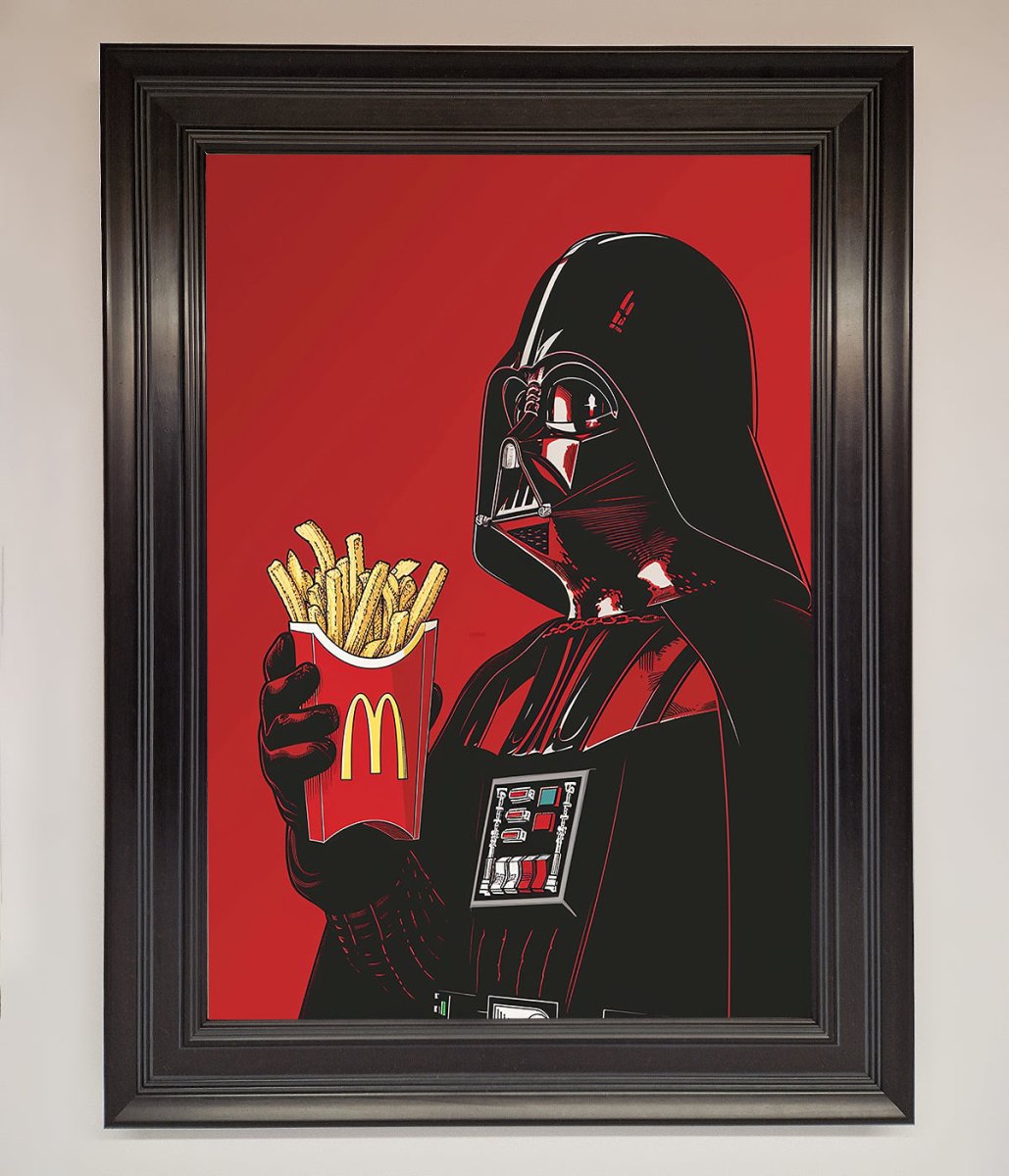 Vader French Fries Framed Poster - Zestio