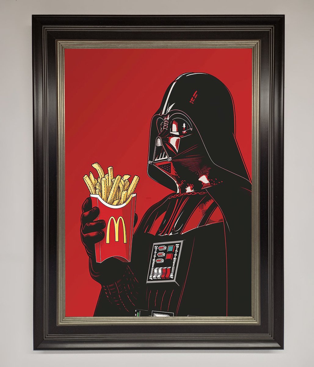 Vader French Fries Framed Poster - Zestio