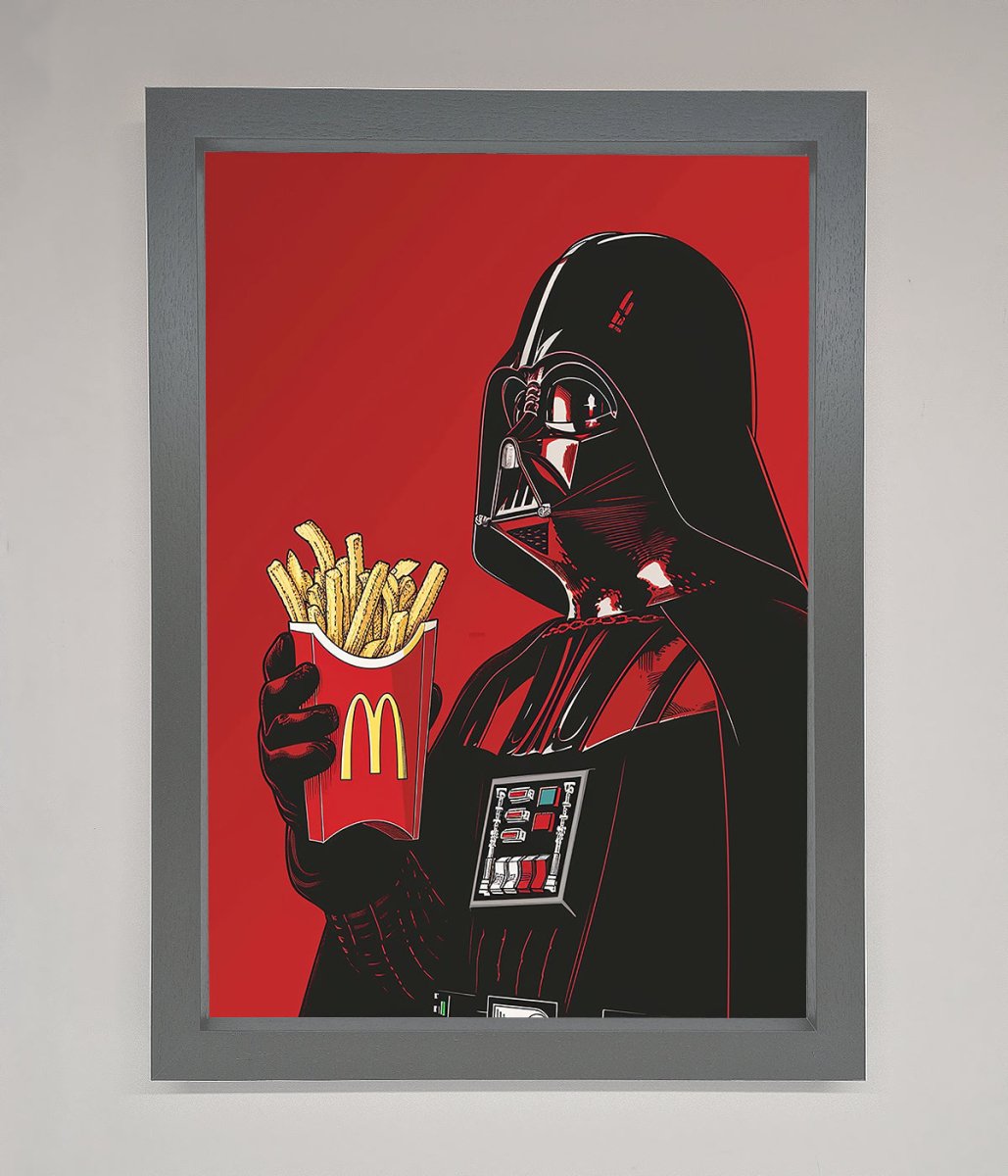 Vader French Fries Framed Poster - Zestio