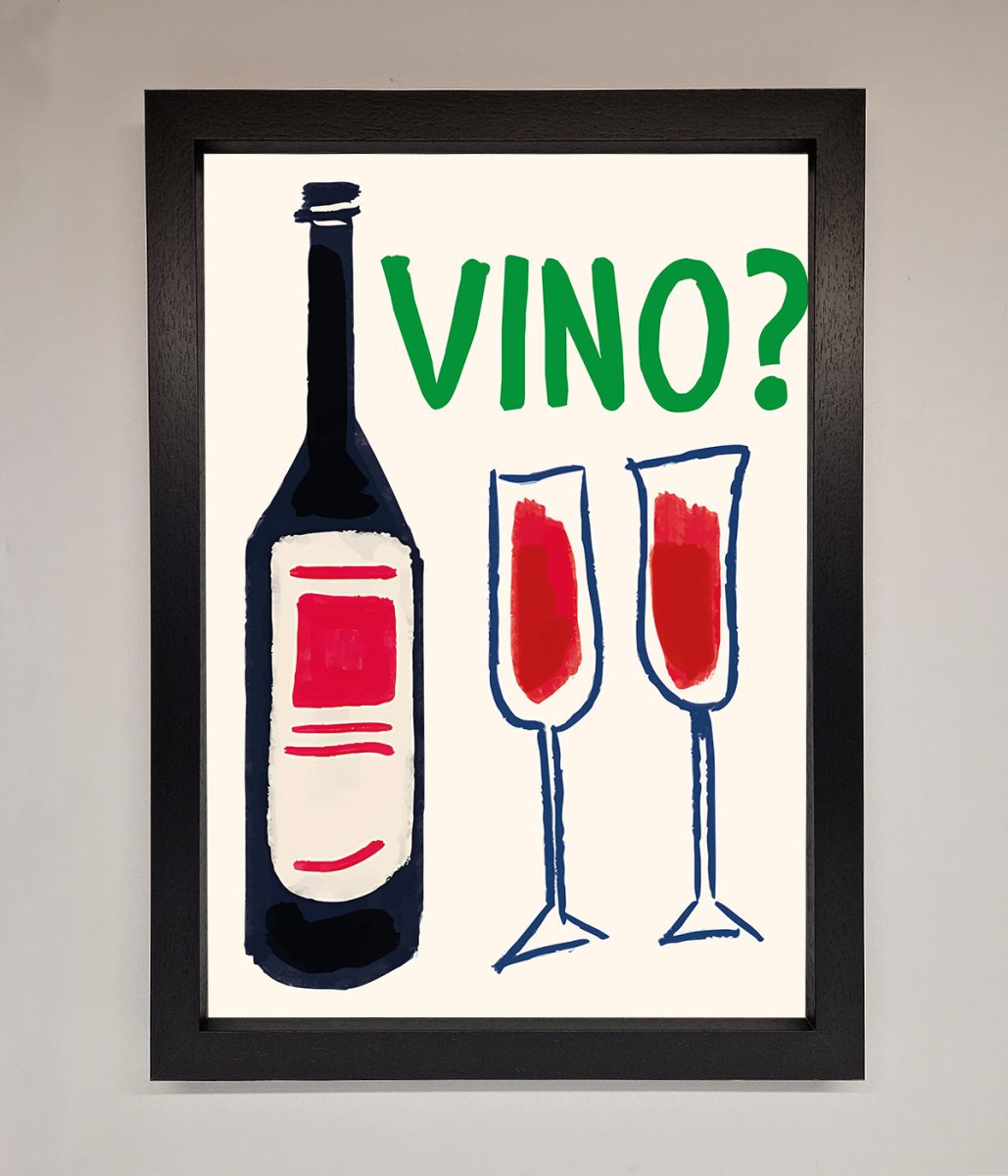 Vino Wine Framed Wall Art - Zestio