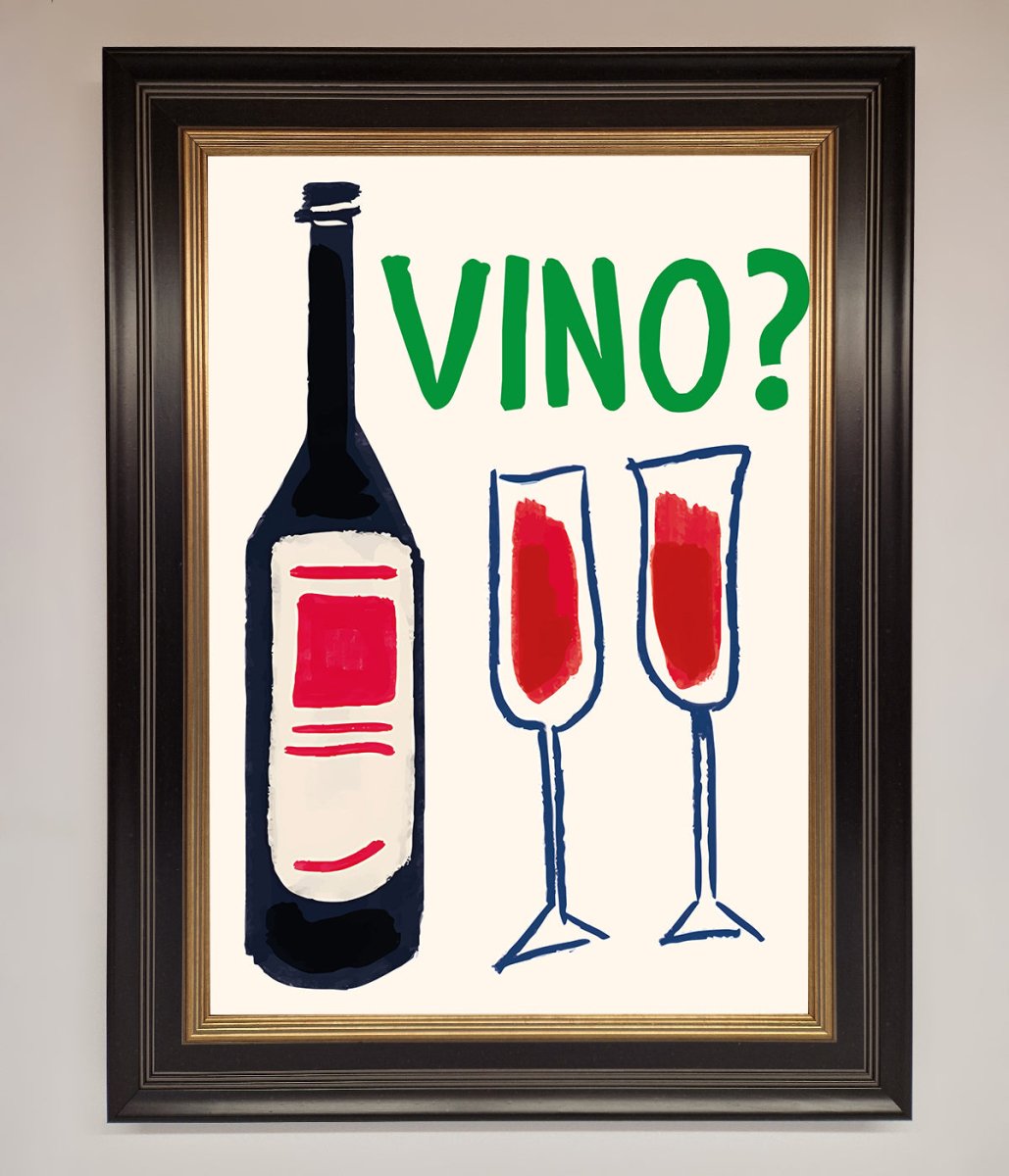 Vino Wine Framed Wall Art - Zestio