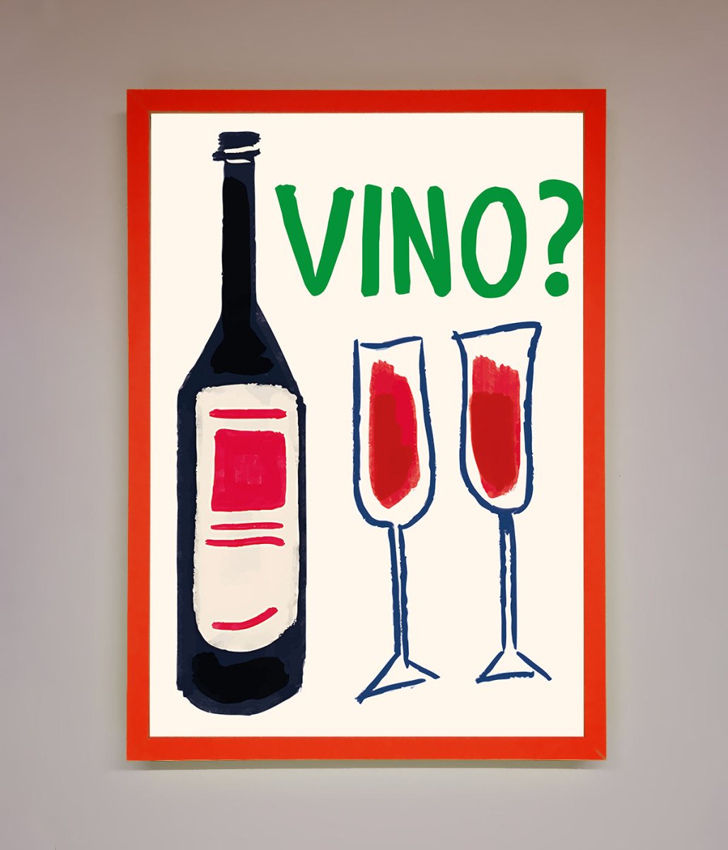 Vino Wine Framed Wall Art - Zestio