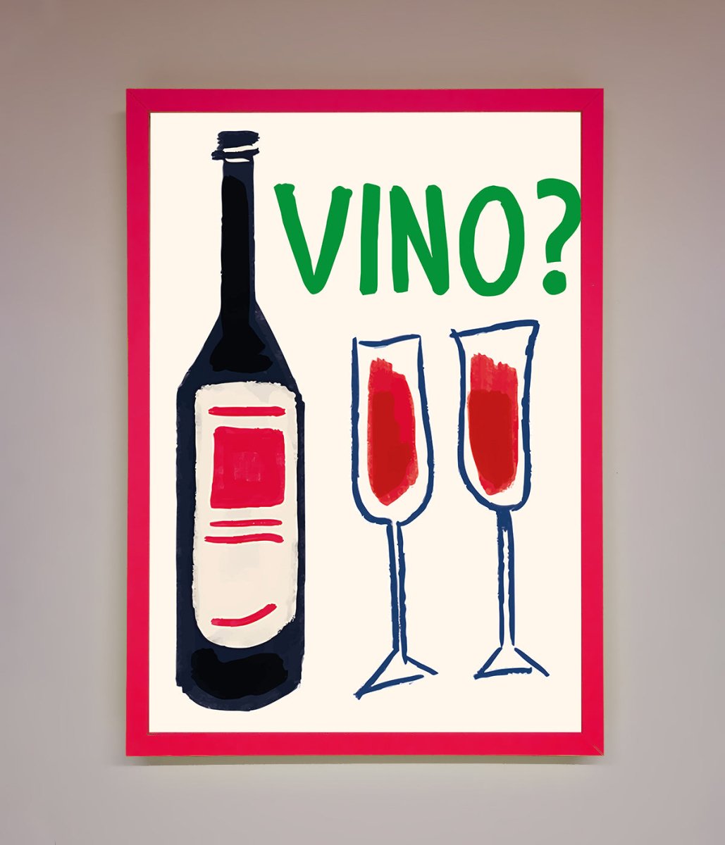 Vino Wine Framed Wall Art - Zestio
