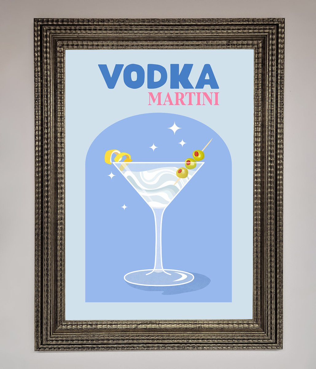Vodka Martini Framed Wall Art - Zestio