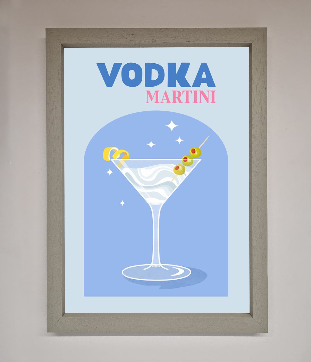 Vodka Martini Framed Wall Art - Zestio