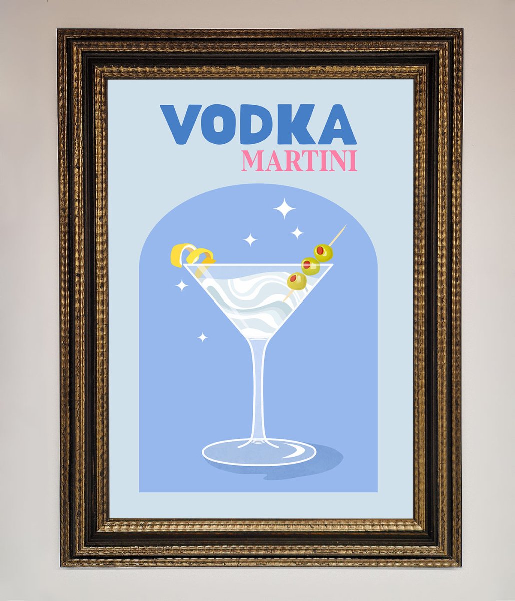 Vodka Martini Framed Wall Art - Zestio