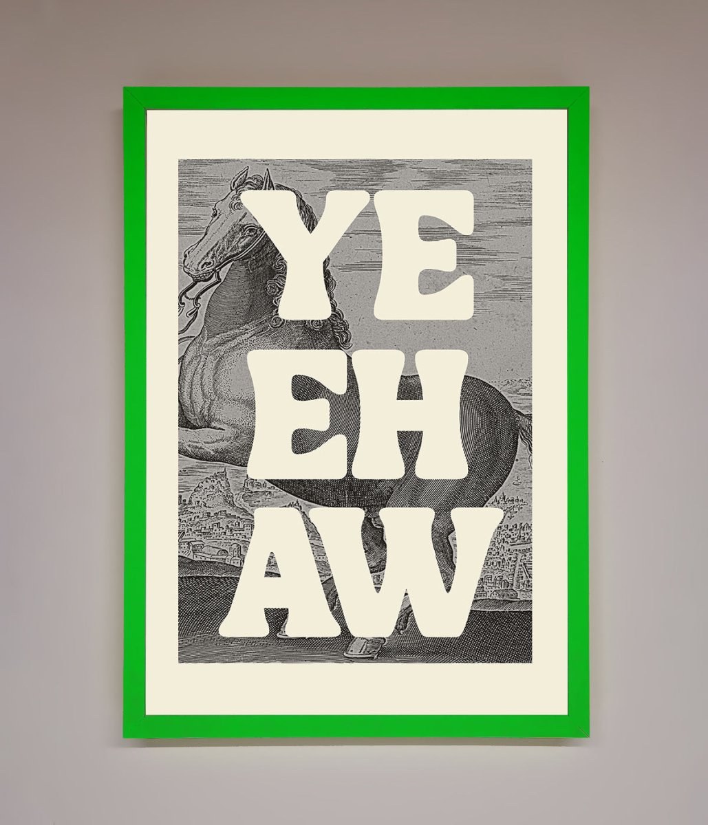 Yehaw Framed Poster - Zestio