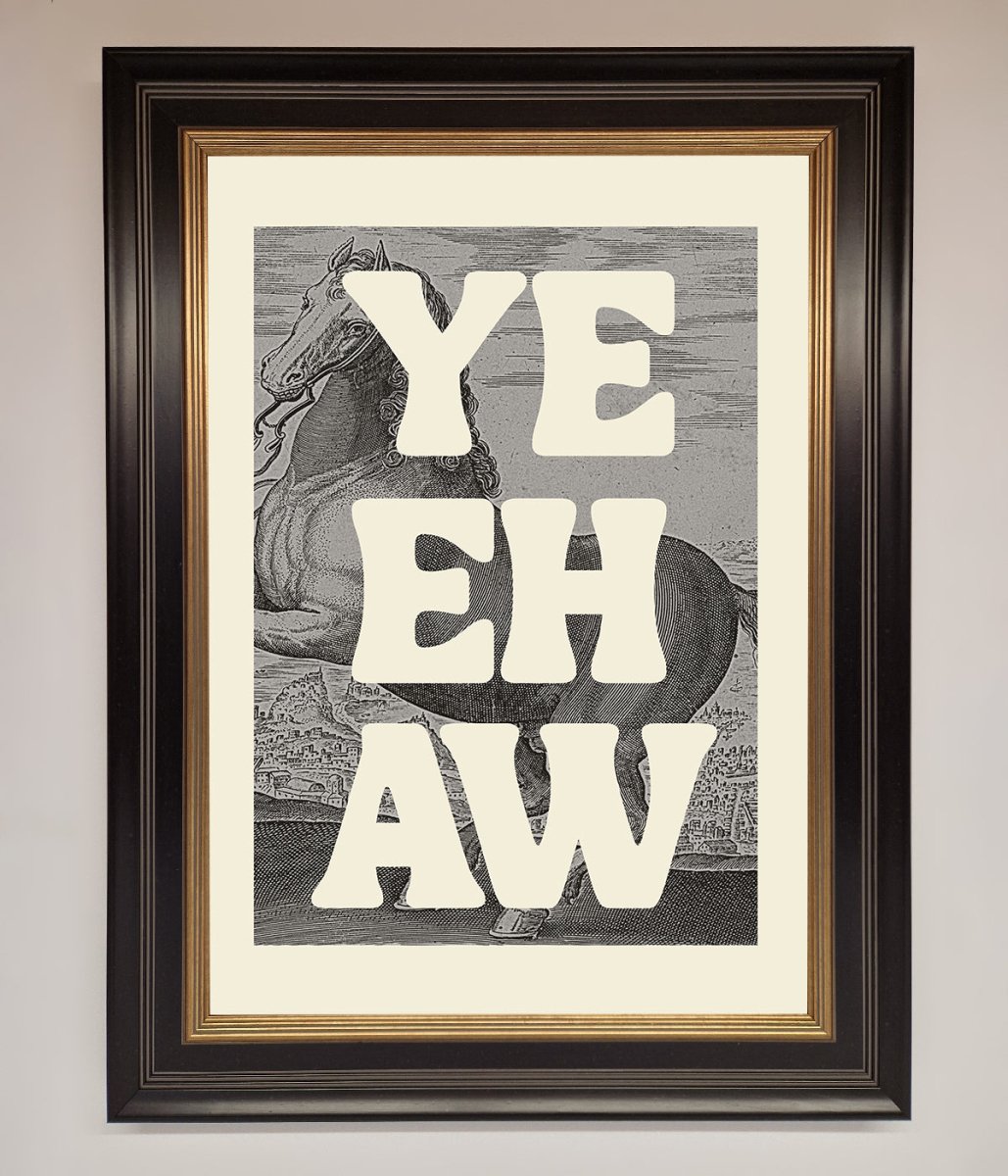 Yehaw Framed Poster - Zestio