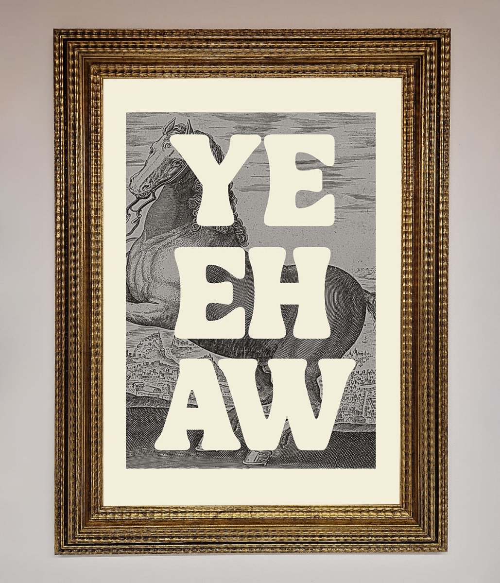 Yehaw Framed Poster - Zestio