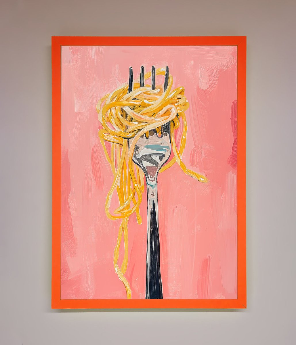 Yes To Spaghetti Framed Print - Zestio