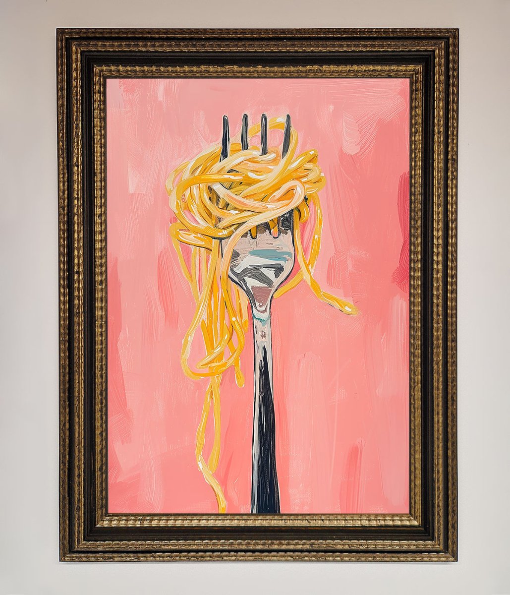 Yes To Spaghetti Framed Print - Zestio