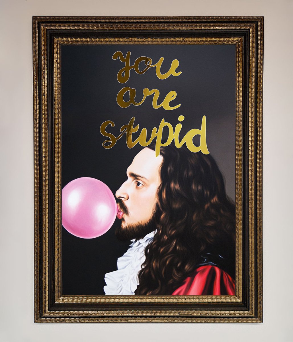 You Are Stupid Foil Print - Zestio