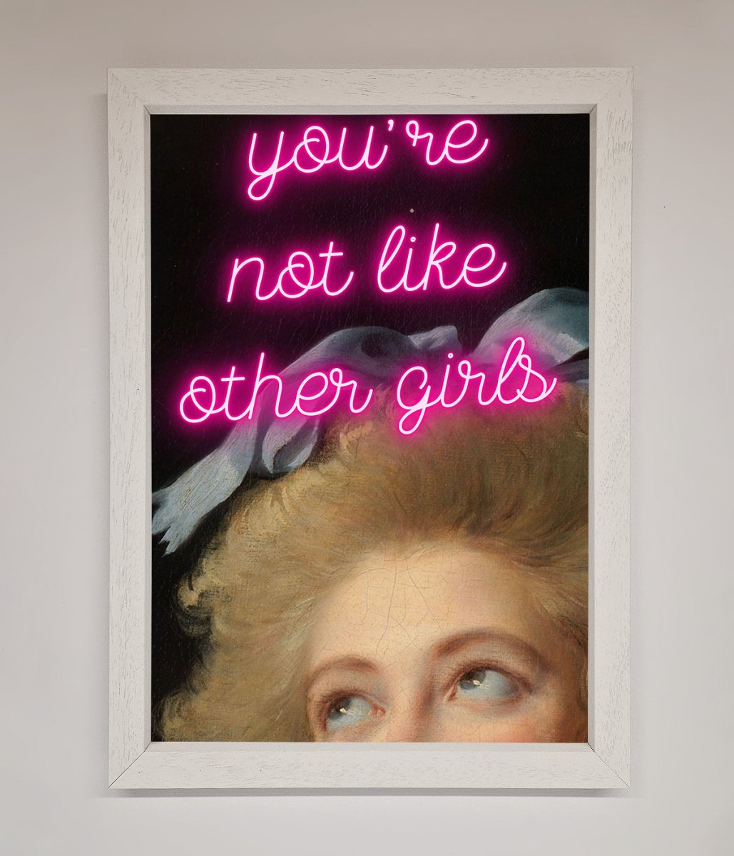 Youre Not Like Other Girls Framed Wall Art - Zestio