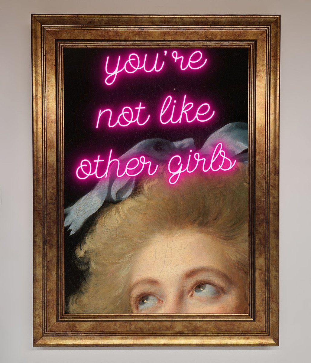 Youre Not Like Other Girls Framed Wall Art - Zestio
